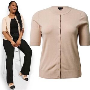 TORRID Everyday Soft Cardigan Short Sleeve‎ Crewneck Sweater NWT Size 5X